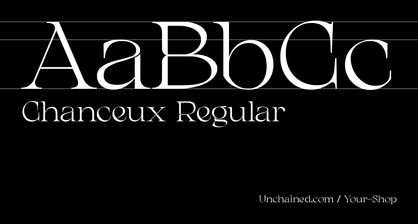 Tipografía usada para el proyecto de Unchained